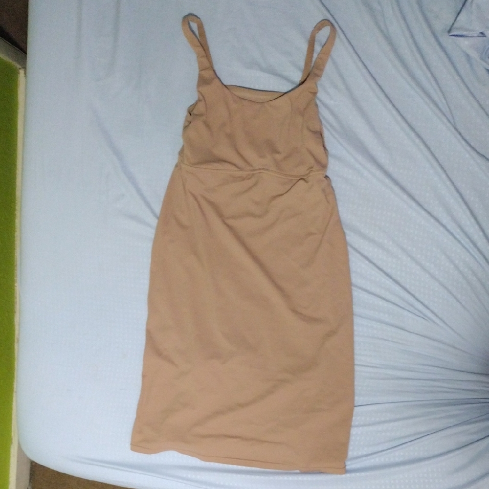 Beige Sweetnothings Underwear Dress with Spaghetti Straps